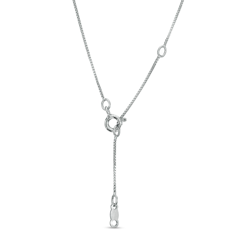 1 CT. T.W. Certified Lab-Created Diamond Graduated Curved Necklace in 14K White Gold (F/SI2)
