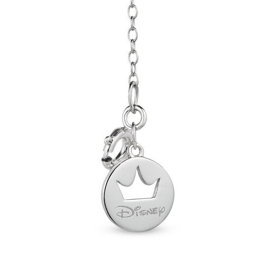Enchanted Disney Cinderella Quartz and 1/10 CT. T.w. Diamond Stepsister Pendant in Sterling Silver and 10K Gold - 19"