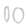 2 CT. T.W. Certified Lab-Created Diamond Hoop Earrings in 14K White Gold (F/SI2)
