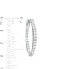 Thumbnail Image 3 of 2 CT. T.W. Certified Lab-Grown Diamond Inside-Out Hoop Earrings in 14K White Gold (F/SI2)