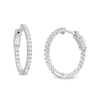 Thumbnail Image 1 of 1 CT. T.W. Lab-Grown Diamond Inside-Out Hoop Earrings in 14K White Gold (F/SI2)