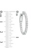 Thumbnail Image 3 of 1 CT. T.W. Lab-Grown Diamond Inside-Out Hoop Earrings in 14K White Gold (F/SI2)