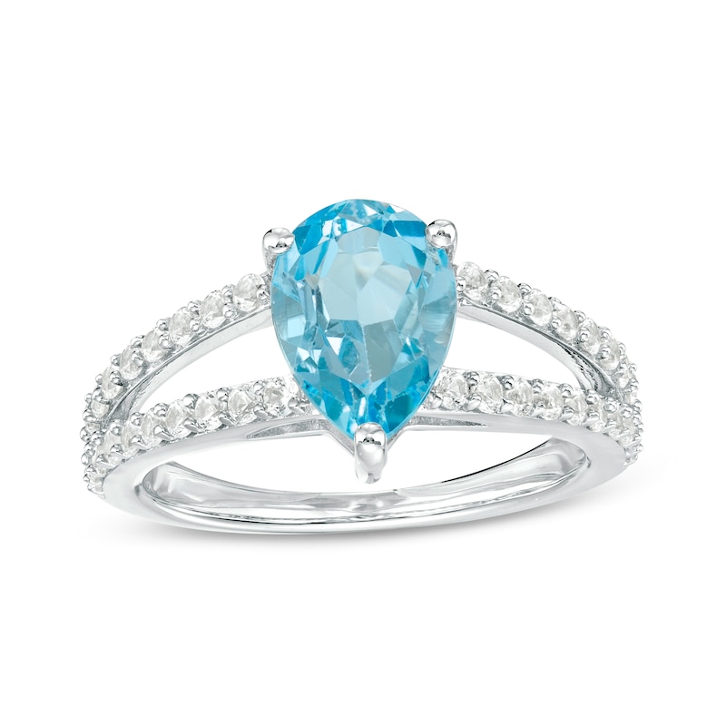 Bethany 1.86 Carat Natural Blue Topaz & Cubic Zirconia Sterling