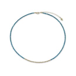 Elliot Young Apatite and Polished Bead Choker Necklace in 14K Gold – 16&quot;