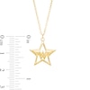 Thumbnail Image 2 of Wonder Woman™ Collection Star with Logo Necklace in 10K Gold
