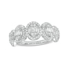 Thumbnail Image 1 of Marilyn Monroe™ Collection 5/8 CT. T.W. Oval-Shaped Multi-Diamond Frame Ring in 10K White Gold