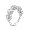Thumbnail Image 2 of Marilyn Monroe™ Collection 5/8 CT. T.W. Oval-Shaped Multi-Diamond Frame Ring in 10K White Gold