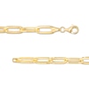 Thumbnail Image 2 of Wonder Woman™ Collection Logo Paper Clip Link Bracelet in 10K Gold – 7.5"
