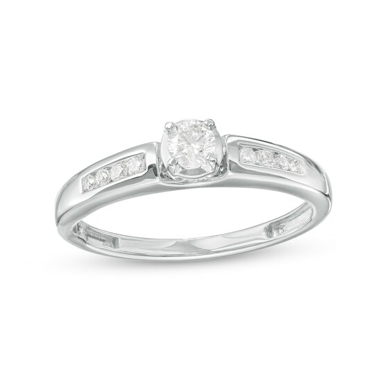 Cherished Promise Collectionâ¢ 1/4 CT. T.w. Diamond Promise Ring in 10K White Gold