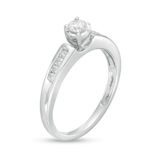 Cherished Promise Collectionâ¢ 1/4 CT. T.w. Diamond Promise Ring in 10K White Gold