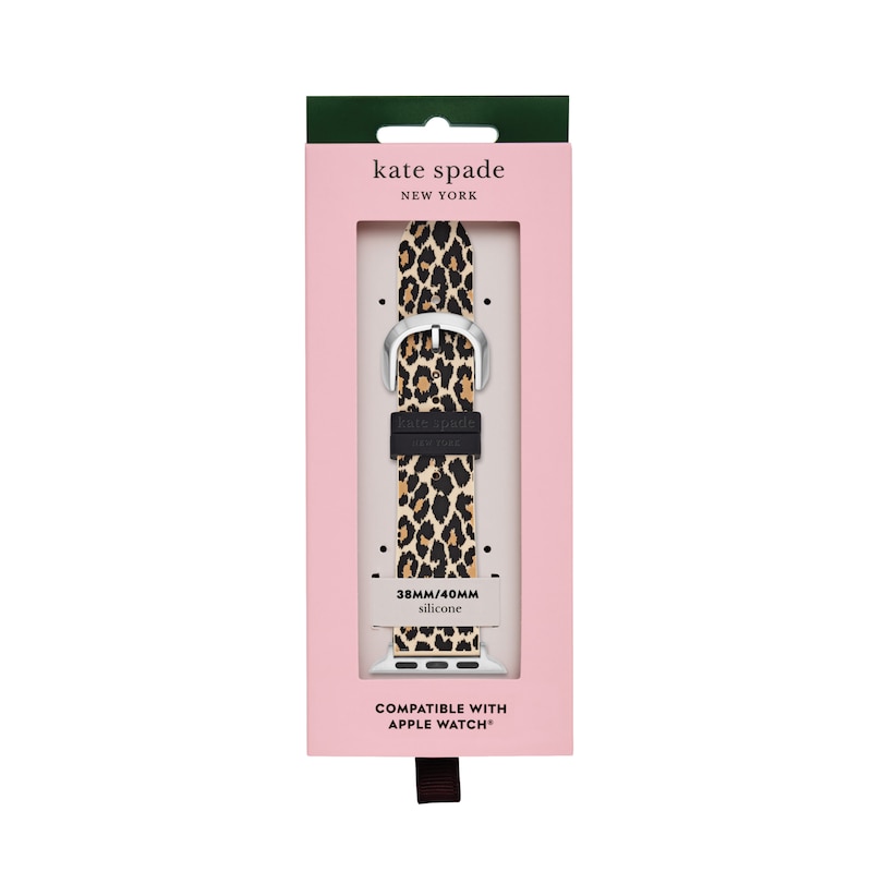Ladies' Kate Spade Apple Straps Interchangeable Leopard Print Silicone Strap Band Attachment (Model: KSS0022)