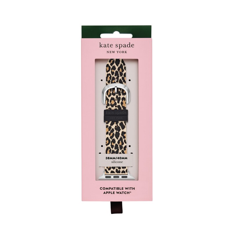 Ladies' Kate Spade Apple Straps Interchangeable Leopard Print Silicone Strap Band Attachment (Model: KSS0022)