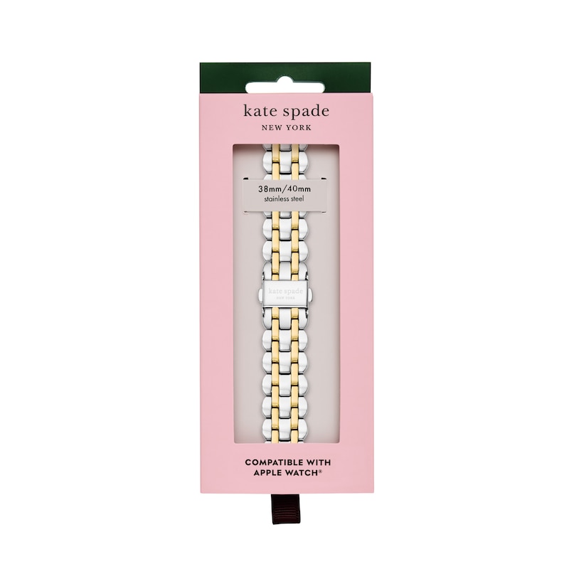 Main Image 2 of Ladies' Kate Spade Apple Straps Two-Tone Interchangeable Scallop Link Band Attachment (Model: KSS0069)