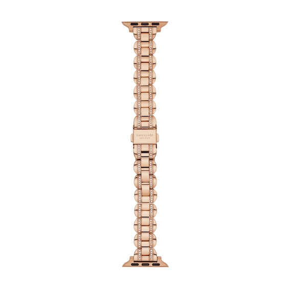 Ladies' Kate Spade Apple Straps Crystal Accent Rose-Tone IP Interchangeable Link Band Attachment (Model: Kss0089)
