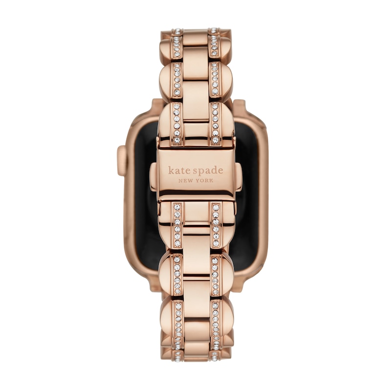 Main Image 3 of Ladies' Kate Spade Apple Straps Crystal Accent Rose-Tone IP Interchangeable Link Band Attachment (Model: KSS0089)