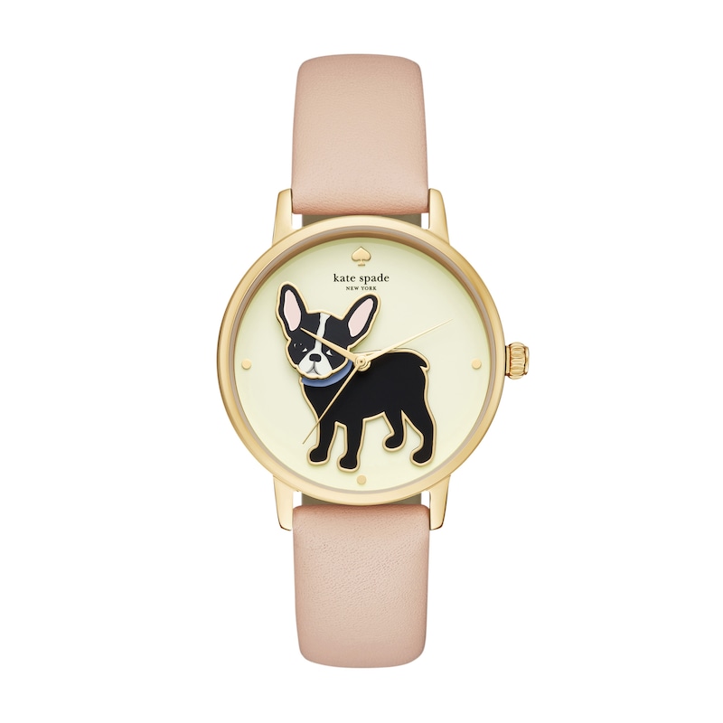 Kate Spade New York Vachetta Leather Grand Metro Watch