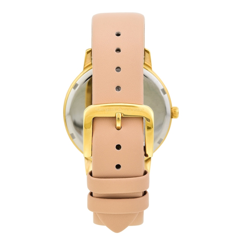 Kate Spade New York Vachetta Leather Grand Metro Watch