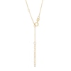 Thumbnail Image 3 of 1/8 CT. T.W. Diamond "XOXO" Station Necklace in 10K Gold – 17.5"