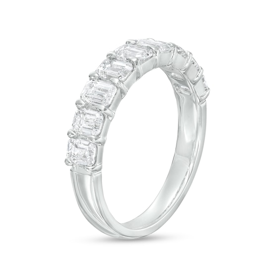 1-3/4 CT. T.w. Certified Emerald-Cut Diamond Anniversary Band in 14K White Gold (I/Si2)