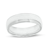Thumbnail Image 1 of 6.0mm Low Dome Comfort-Fit Wedding Band in 10K White Gold