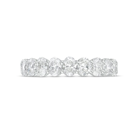 1-3/4 CT. T.w. Certified Oval Diamond Anniversary Band in 14K White Gold (I/Si2)