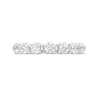 Thumbnail Image 4 of 1 CT. T.W. Diamond Seven Stone Scallop Edge Anniversary Band in 14K White Gold