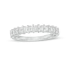 Thumbnail Image 0 of 1/3 CT. T.W. Baguette Diamond Alternating Anniversary Band in 14K White Gold
