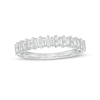 Thumbnail Image 1 of 1/3 CT. T.W. Baguette Diamond Alternating Anniversary Band in 14K White Gold