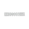 Thumbnail Image 4 of 1/3 CT. T.W. Baguette Diamond Alternating Anniversary Band in 14K White Gold