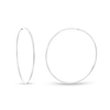 Thumbnail Image 1 of 40.0mm Continuous Tube Hoop Earrings in 10K White Gold