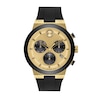 Thumbnail Image 1 of Men's Movado BOLD® Fusion Two-Tone Ceramic Chronograph Black Strap Watch with Black and Gold-Tone Dial (Model: 3600895)