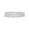 Thumbnail Image 4 of 1/2 CT. T.W. Diamond Double Row Anniversary Band in 14K White Gold