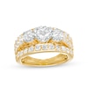 Thumbnail Image 1 of 2 CT. T.W. Diamond Past Present Future® Triple Row Engagement Ring in 14K Gold