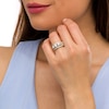 Thumbnail Image 2 of 2 CT. T.W. Diamond Past Present Future® Triple Row Engagement Ring in 14K Gold