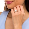 Thumbnail Image 2 of 1 CT. T.W. Diamond Cushion-Shaped Double Frame Twist Shank Engagement Ring in 14K Gold