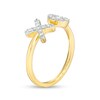 Thumbnail Image 3 of 1/6 CT. T.W. Diamond "XO" Open Ring in 10K Gold
