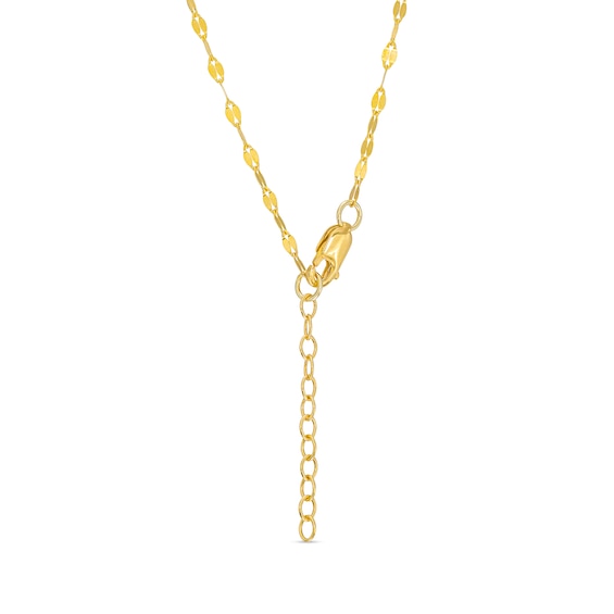 1/4 CT. T.w. Diamond Heart Outline Station Necklace in 10K Gold