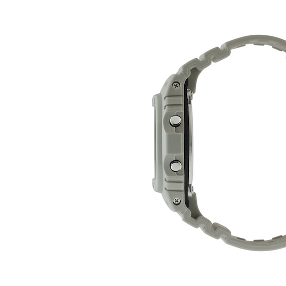 Men's Casio G-Shock Classic Grey Resin Strap Watch with Octagonal Grey Camouflage Dial (Model: Dw5600Ca-8)