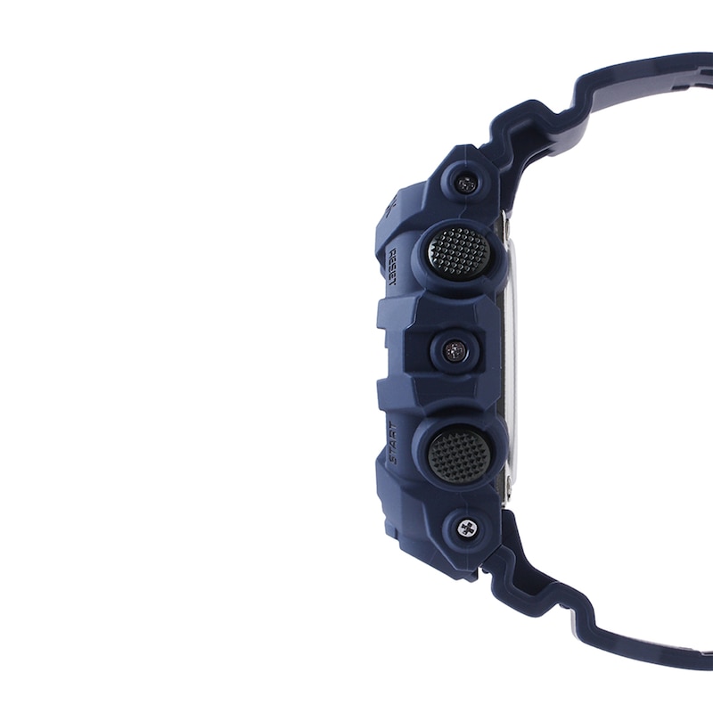 Main Image 2 of Men's Casio G-Shock Classic Navy Blue Resin Strap Watch with Blue Camouflage Dial (Model: GA700CA-2A)