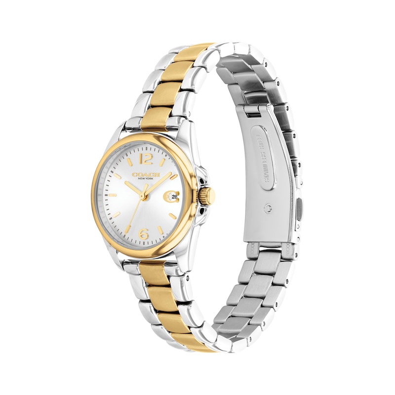 Women's Robinson Gold-tone Stainless Steel Bracelet Watch 27x29mm