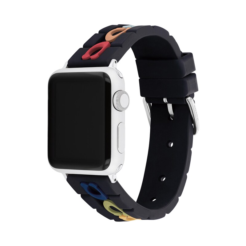 Ladies' Coach Apple Straps Interchangeable Rainbow Black Strap Replacement  Band Smart Watch Attachment (Model: 14700100) | Zales