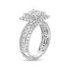 Thumbnail Image 3 of 3 CT. T.W. Quad Princess-Cut Diamond Frame Triple Row Engagement Ring in 14K White Gold