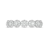 Thumbnail Image 4 of 1/2 CT. T.W. Multi-Diamond Seven Stone Anniversary Band in 14K White Gold