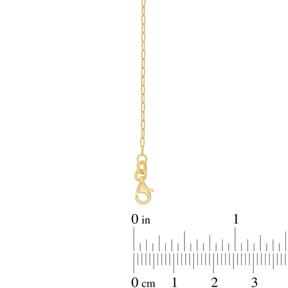 1.25mm Paper Clip Link Chain Necklace in Solid 14K Gold – 18"