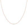 Thumbnail Image 1 of 1.25mm Paper Clip Link Chain Necklace in Solid 14K Rose Gold – 18"