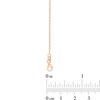 Thumbnail Image 3 of 1.25mm Paper Clip Link Chain Necklace in Solid 14K Rose Gold – 18"