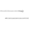 Thumbnail Image 2 of 3.4mm Paper Clip Link Chain Necklace in Solid 14K White Gold – 18"