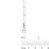 Thumbnail Image 2 of 3.4mm Paper Clip Link Chain Necklace in Solid 14K White Gold – 18"