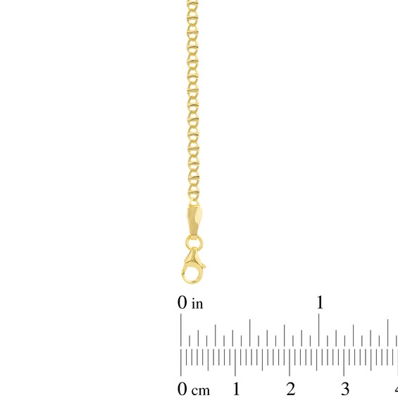 2.2mm Flat Mariner Chain Necklace in Solid 14K Gold â 20"