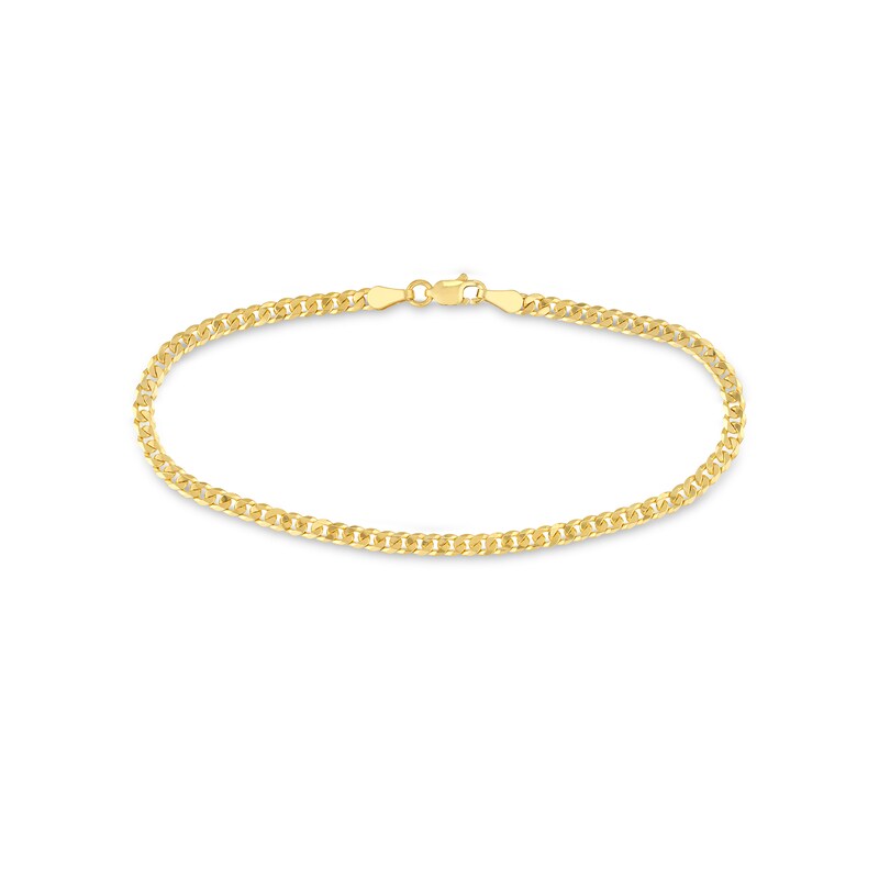 Main Image 1 of 3.1mm Cuban Curb Chain Bracelet in Solid 14K Gold – 7.5"